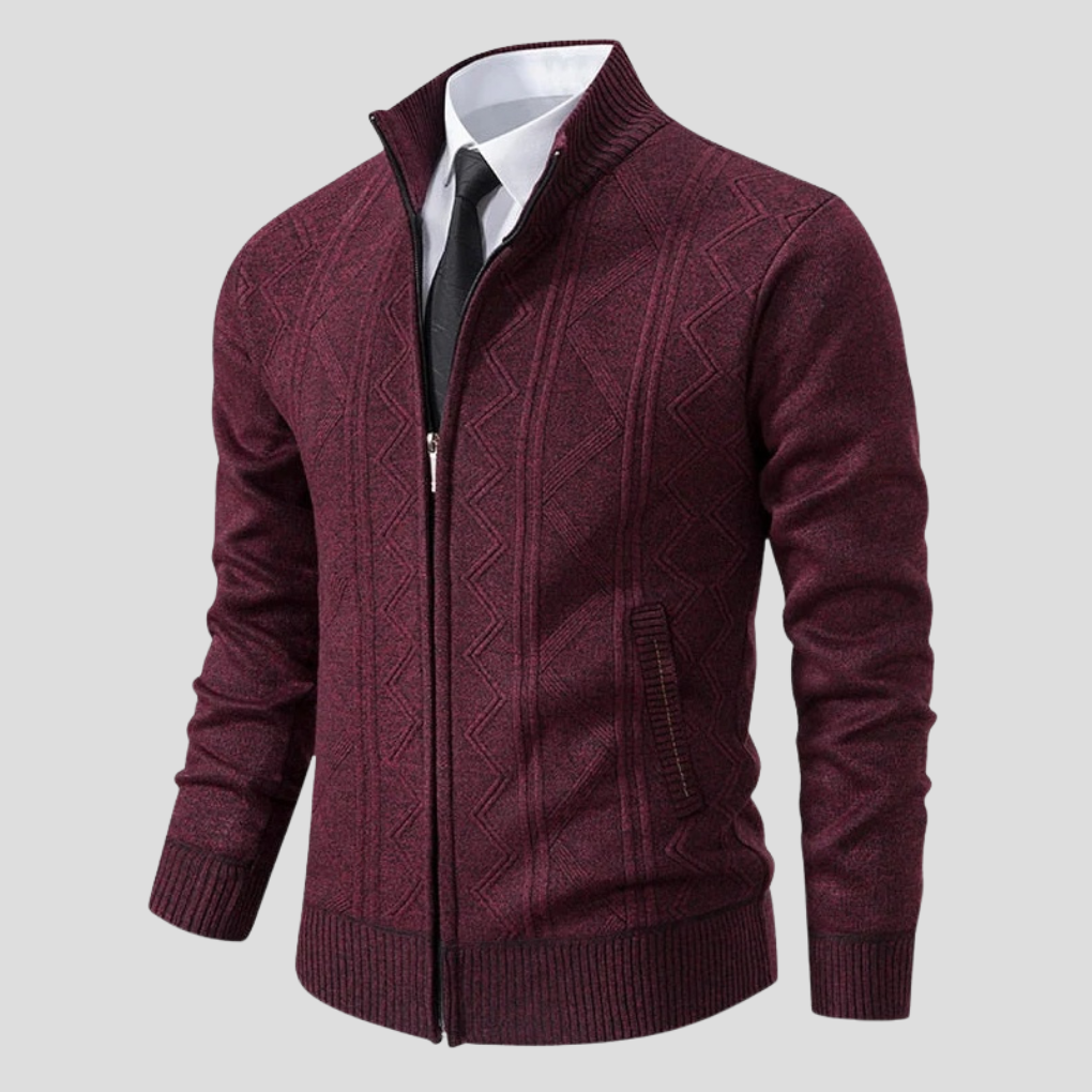 Versatile men's long sleeve open front cardigan. Essential knitwear for autumn style & comfortable casual layering.
