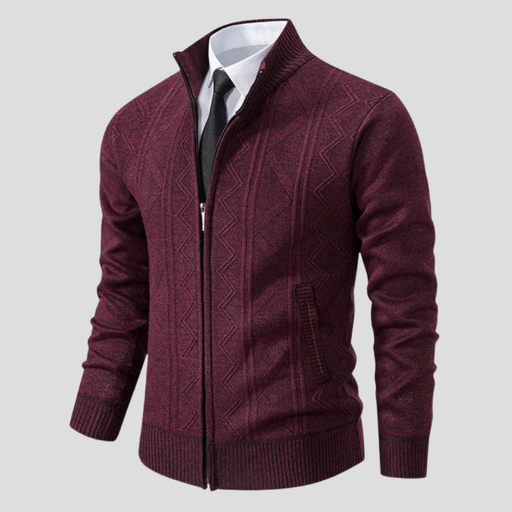 Versatile men's long sleeve open front cardigan. Essential knitwear for autumn style & comfortable casual layering.