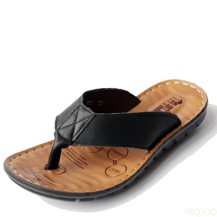Comfortable men's open-toe sandals for summer, great as beach wear, vacation essentials, or stylish everyday slides.