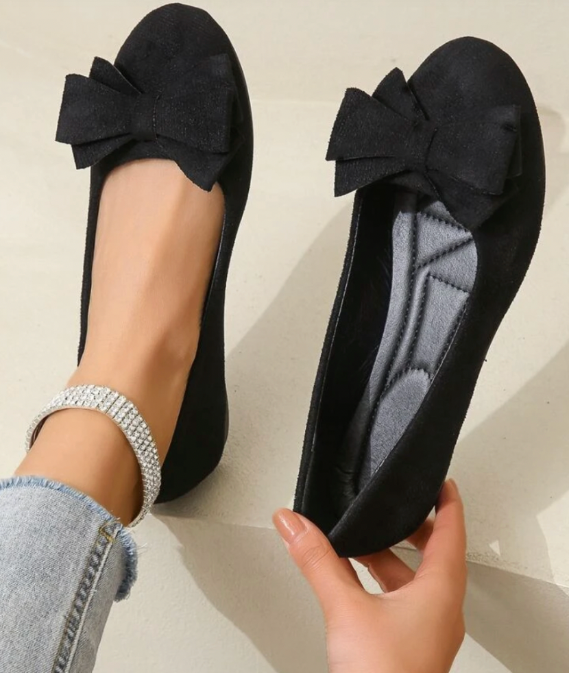 Elegant women's comfort shoes, orthopedic design with arch support for daily foot pain and relief.