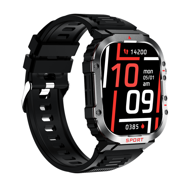 Stylish Unisex Sugar PRO 5 smartwatch, a wearable glucose monitor and activity tracker for all-day use.