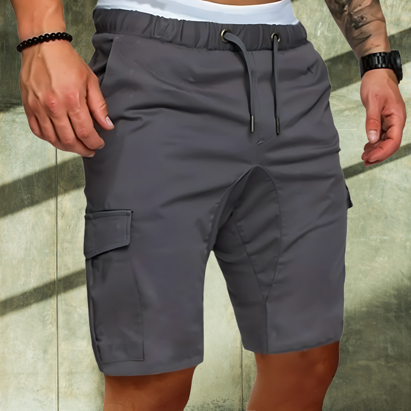 Versatile men's cargo shorts, comfortable fit for outdoor adventures or casual daily wear.