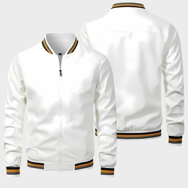 Comfortable men's lightweight windbreaker jacket. Water-resistant outerwear offering protection for spring & summer adventures.
