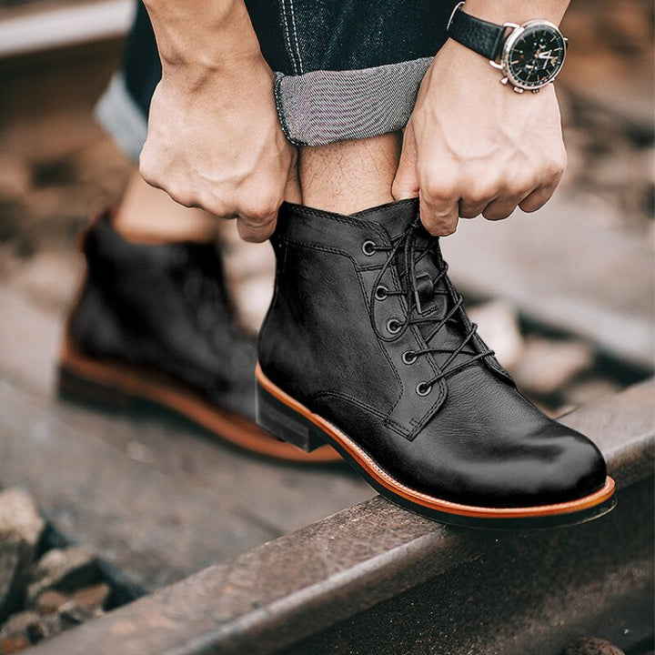 Stylish men's comfort boots for everyday wear. Durable, supportive design for foot health and casual fashion.