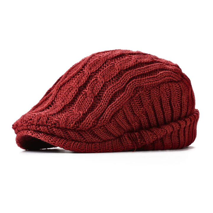 Stylish textured unisex flat cap for all-season wear, perfect casual headwear for outdoor fashion.