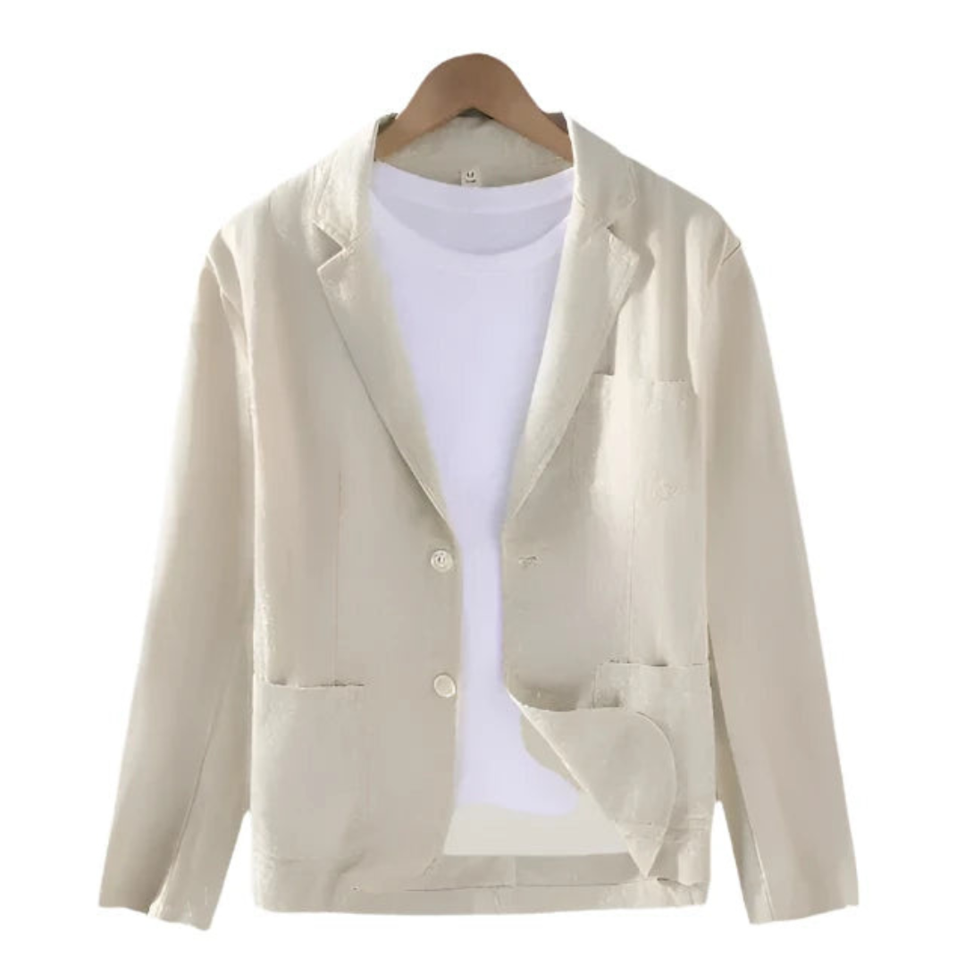 Men's stylish elegant blazer jacket. Lightweight fabric offers comfort & sophisticated look. Perfect for men's fashion.