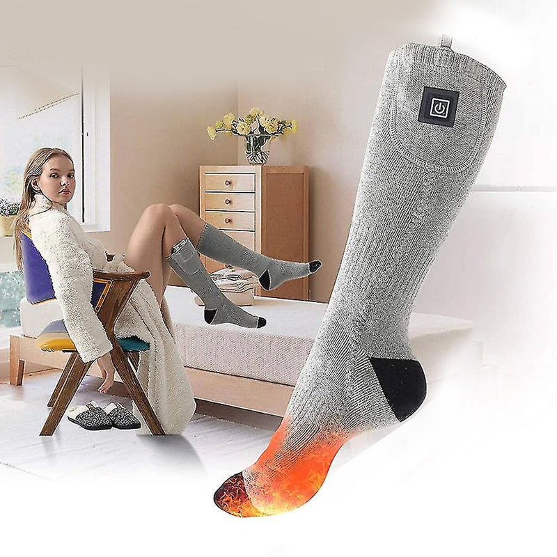 Stay warm with Unisex HeatWave rechargeable heated socks. Perfect for winter and outdoor activities.