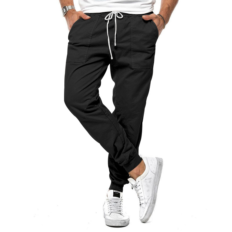 Comfortable men's smart trousers. These elegant stretch chino pants provide a modern fit for versatile daily wear.