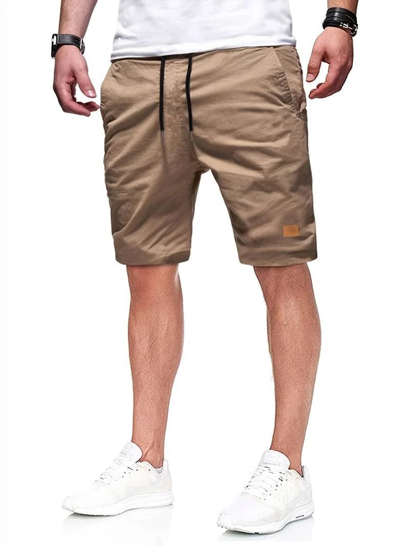 Men's casual drawstring shorts, relaxed fit for everyday comfort & summer wear.