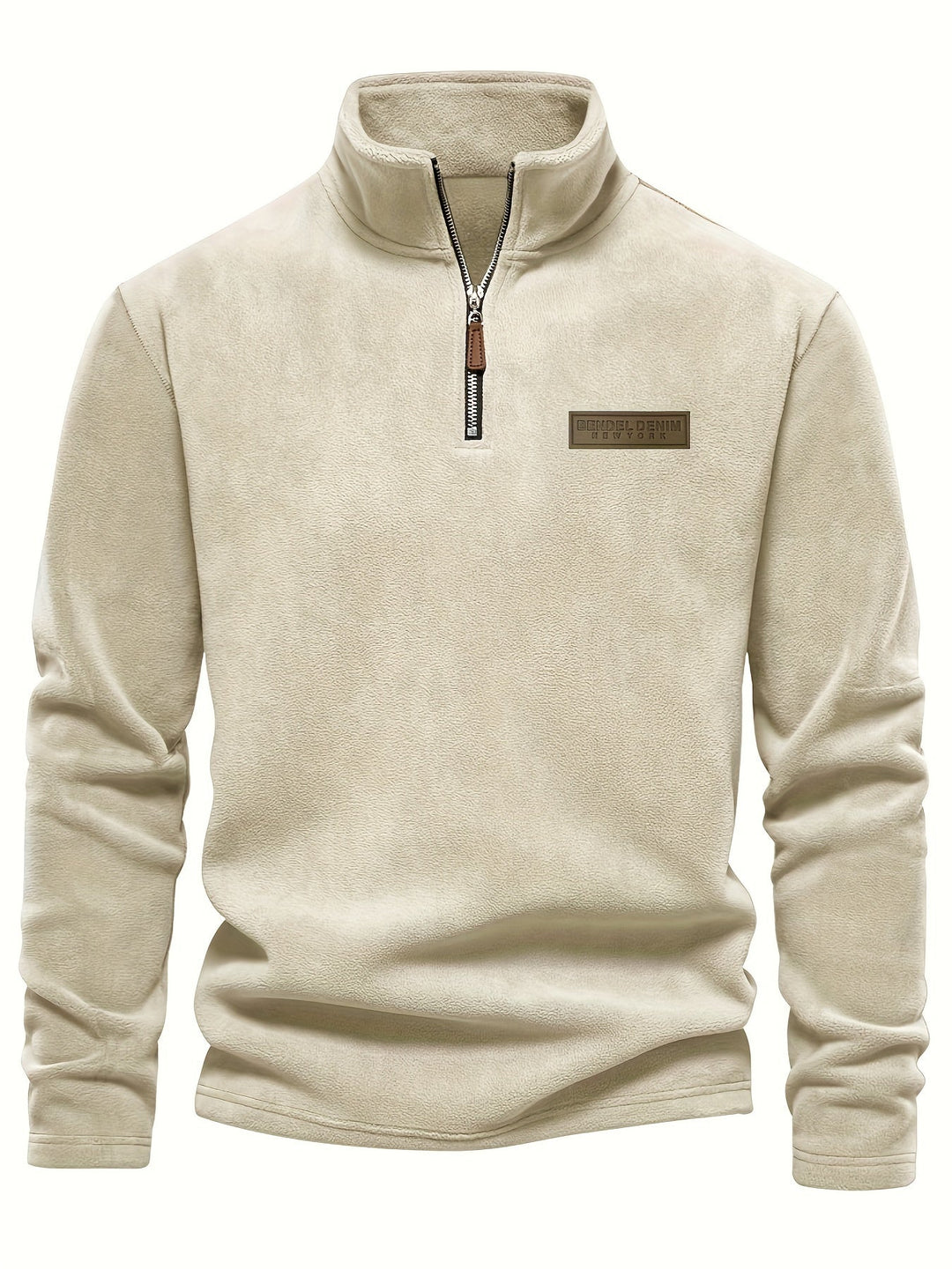 Soft fleece-lined unisex half-zip top. Comfortable & warm, a winter essential for everyday cozy comfort.