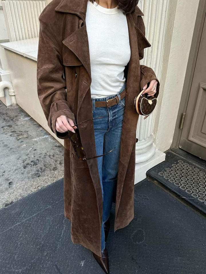 Women's Classic Long Trench Coat