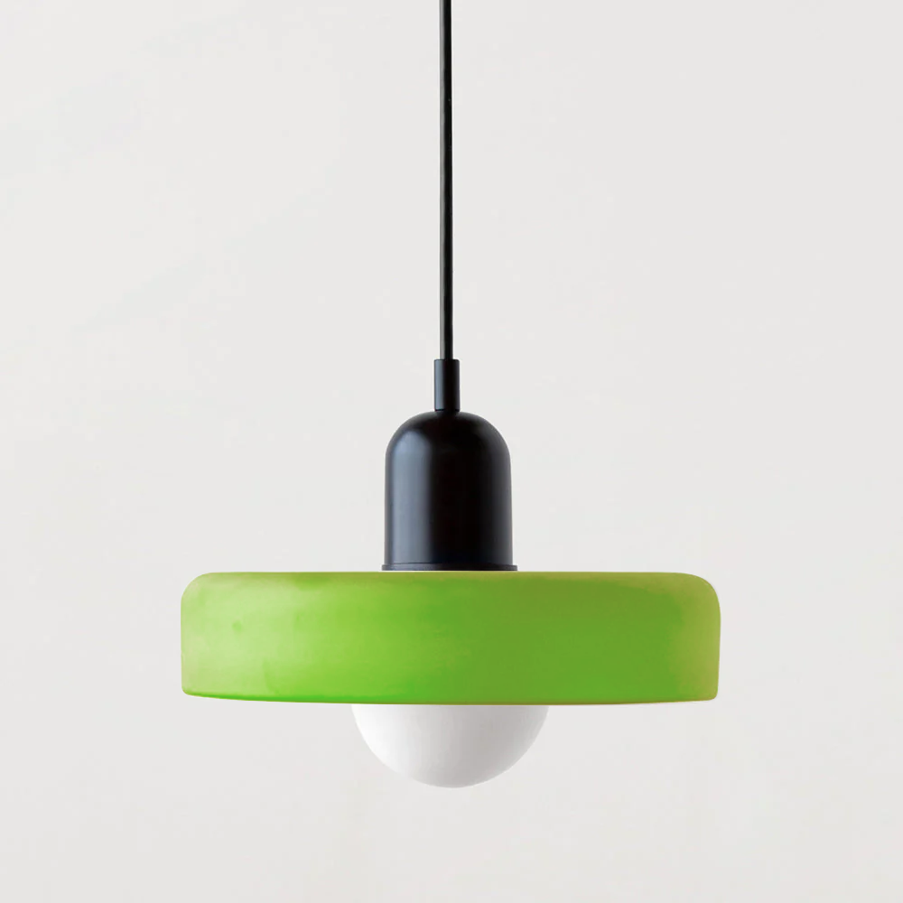 Modern home decor: ColorLoop artistic hanging lamp with warm glow.