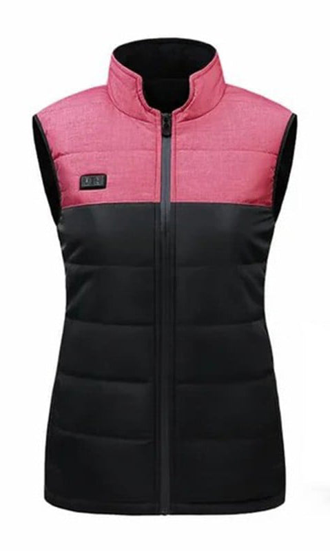 Warm, lightweight heated jacket for men & women, providing portable heat in cold weather.