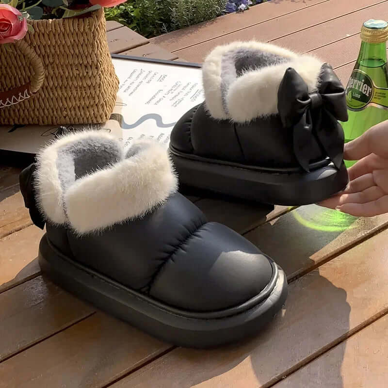 Women's Ankle Boots with Bow Detail