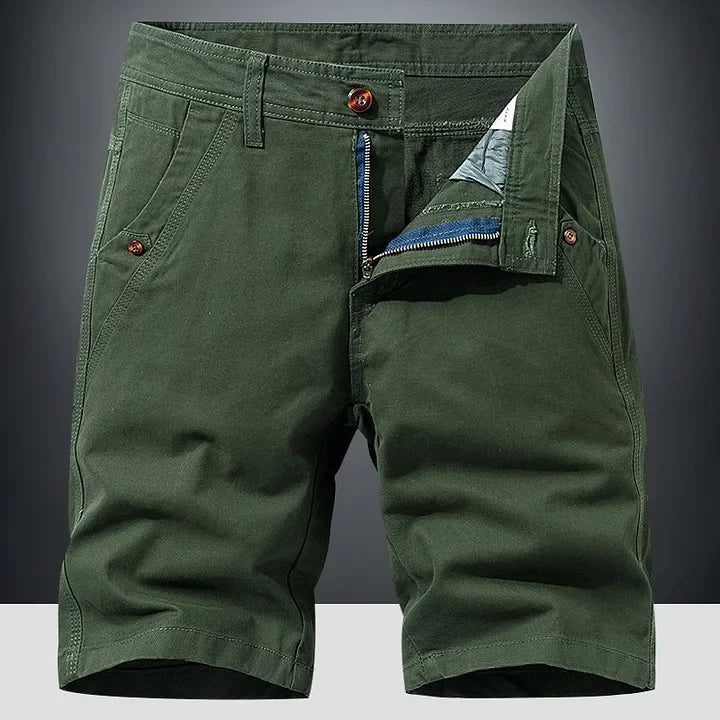 Stylish men's summer chino shorts, relaxed fit for everyday comfort. Perfect casual wear in warm weather.