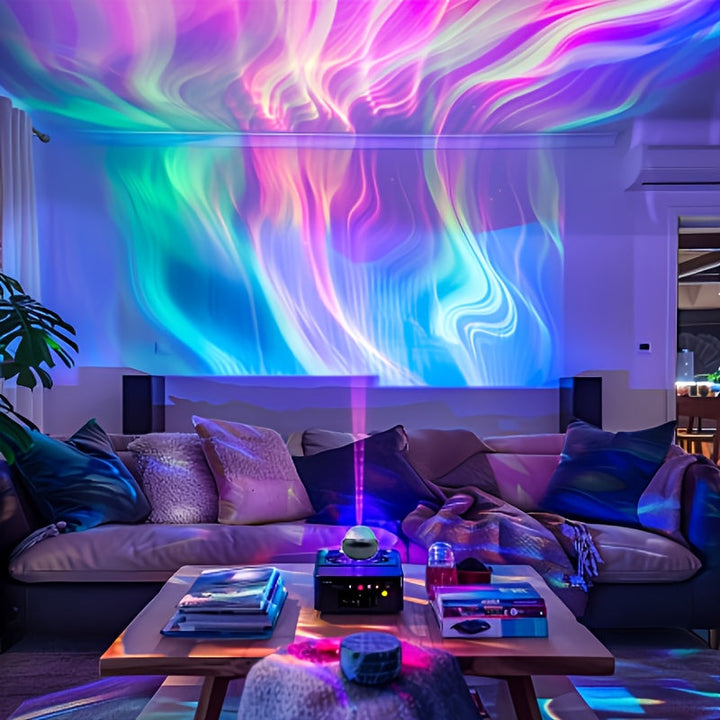 Interactive galaxy light projector for mood lighting, bringing a colorful, enchanting celestial display indoors.
