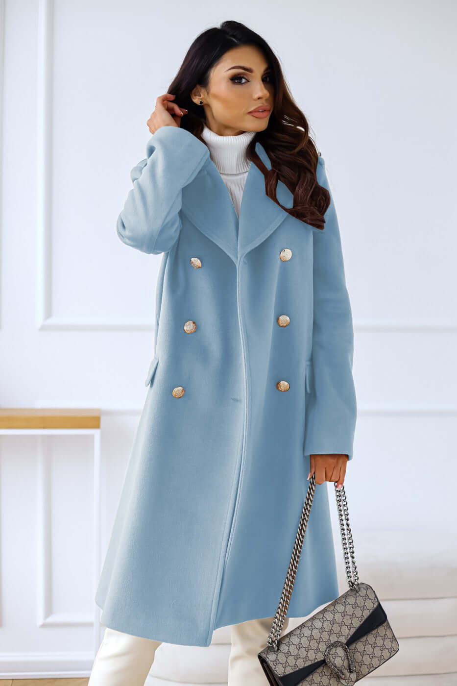 Women's Fitted Double-Breasted Jacket
