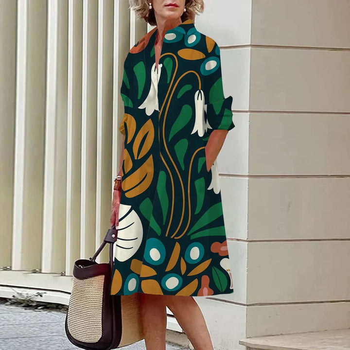 Stretch Fit Knee-Length Midi Dress