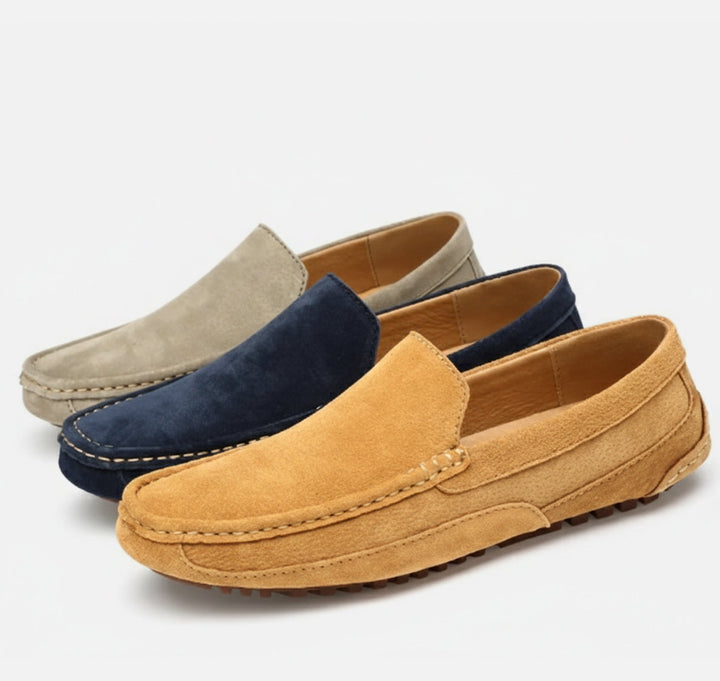 Easy-on men's classic slip-on shoes, offering lightweight comfort and versatile style for daily activities.