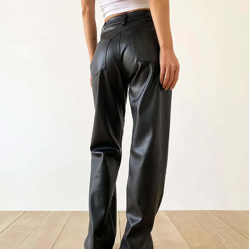 Women's High-Waist Straight Leg Vintage Pants