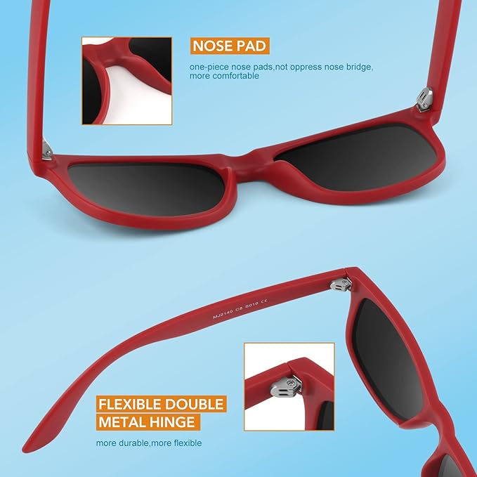 Vintage-inspired 80s polarized sunglasses, unisex accessory for style & glare-free viewing.