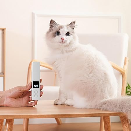Professional pet nail grinder with quiet motor & LED digital display for easy, accurate pet paw grooming.