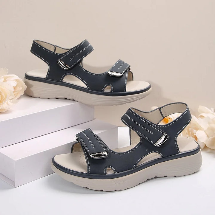 Ladies' comfort footwear: orthopaedic sandals with easy adjustable straps, great for summer.