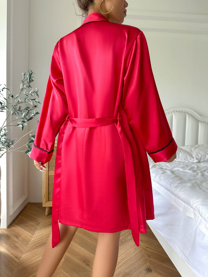 Soft fabric V-neck pajama top and matching shorts, ideal women's loungewear set.