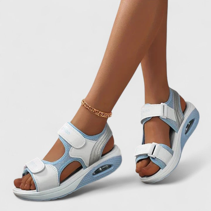 Orthopaedic women's sandals with soft cushioning, arch support & non-slip design for everyday comfort.