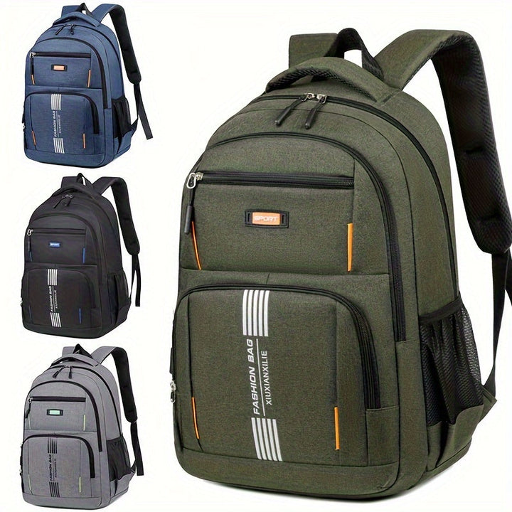 Men's durable leather travel backpack. Full grain quality, vintage style for work, laptop, daily carry.