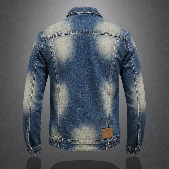 Men's Retro Denim Jacket with Vintage Style