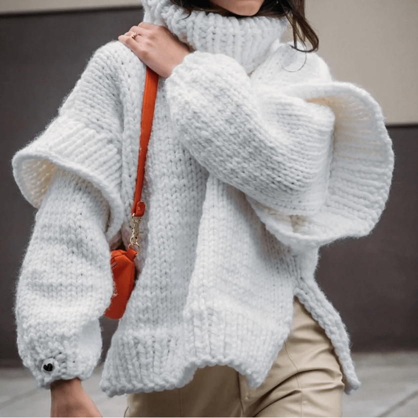 Women's Oversized Turtleneck Sweater