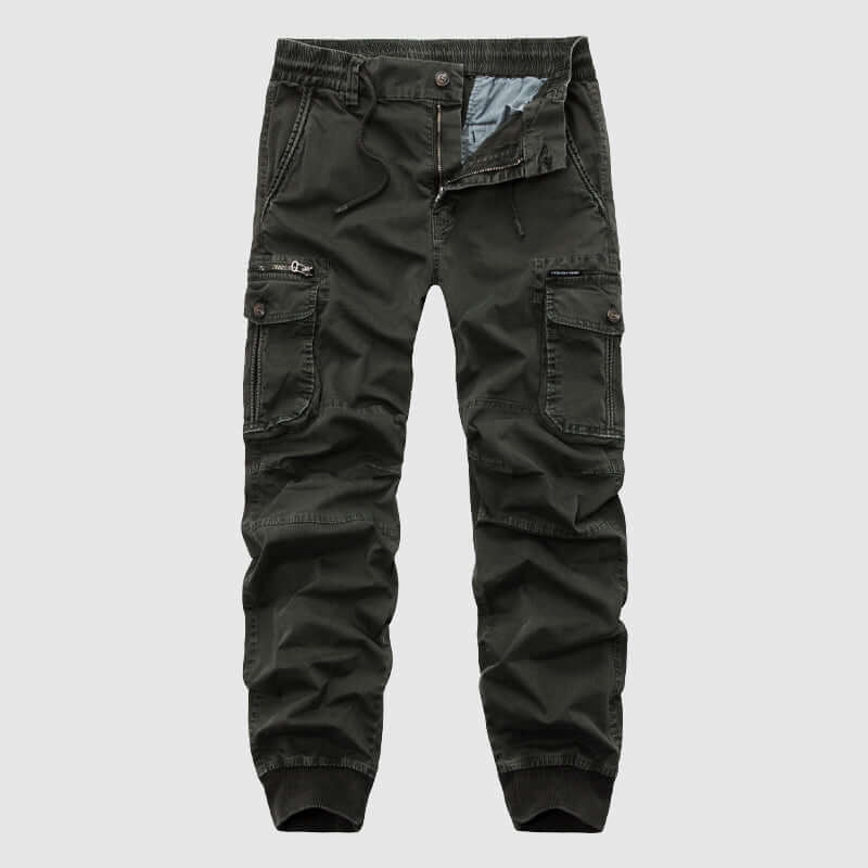 Men's Elastic Waist Pants with Pockets