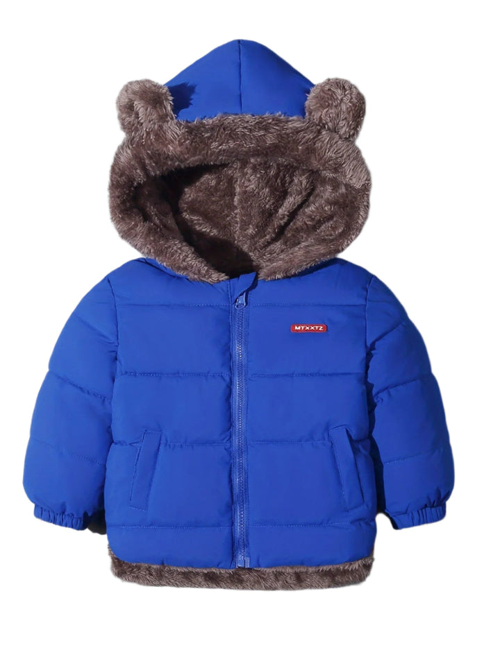 Children's playful Bear Hug winter jacket, offering exceptional warmth & comfort for chilly weather adventures.