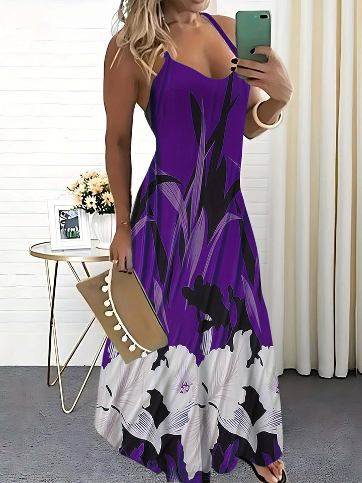 Women's Floral Print Spaghetti Strap Dress