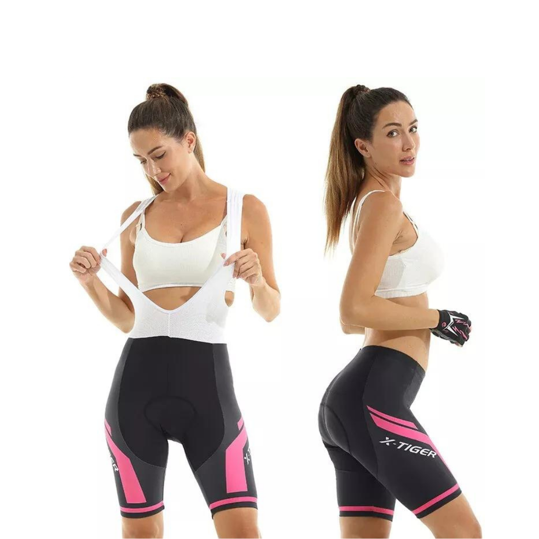 Performance women's cycling shorts with soft padding & breathable stretch fabric, ensuring comfort for road cycling.