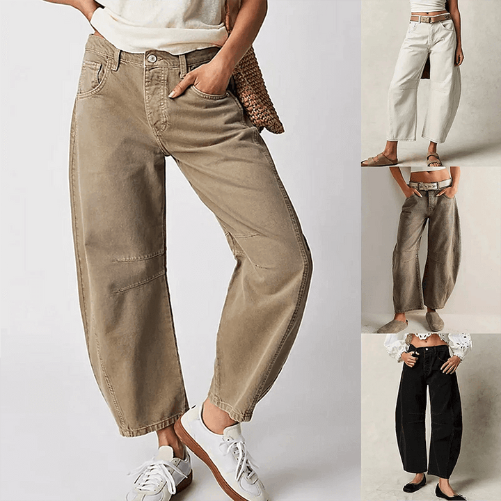 Women's High-Waisted Wide-Leg Jeans