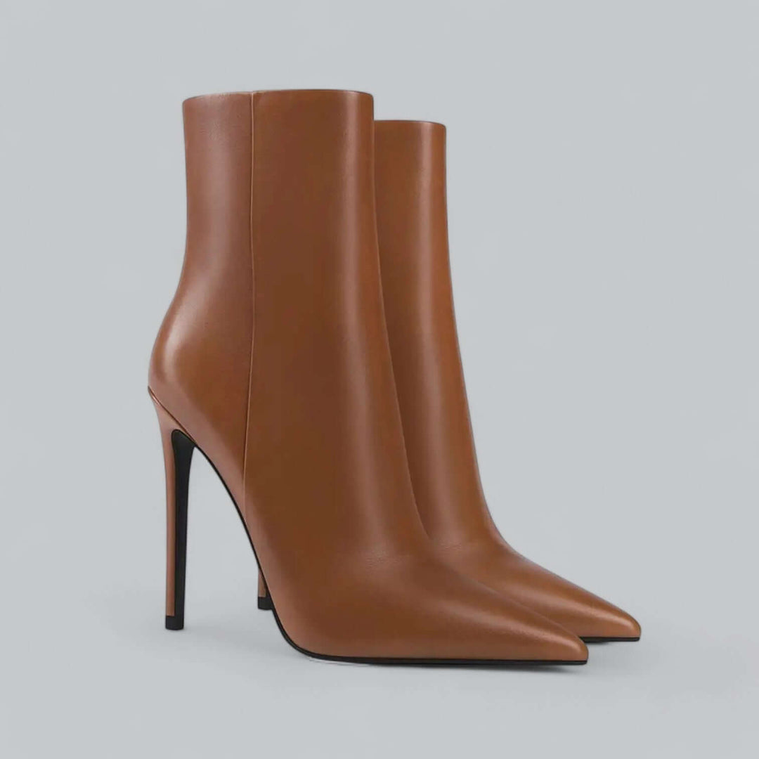 Women's Pointed Toe Faux Leather Boots
