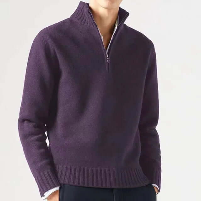 Men's Half-Zip Warm Sweater