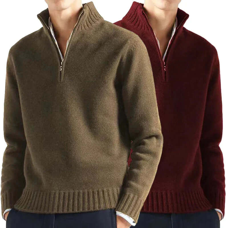 Men's Half-Zip Warm Sweater