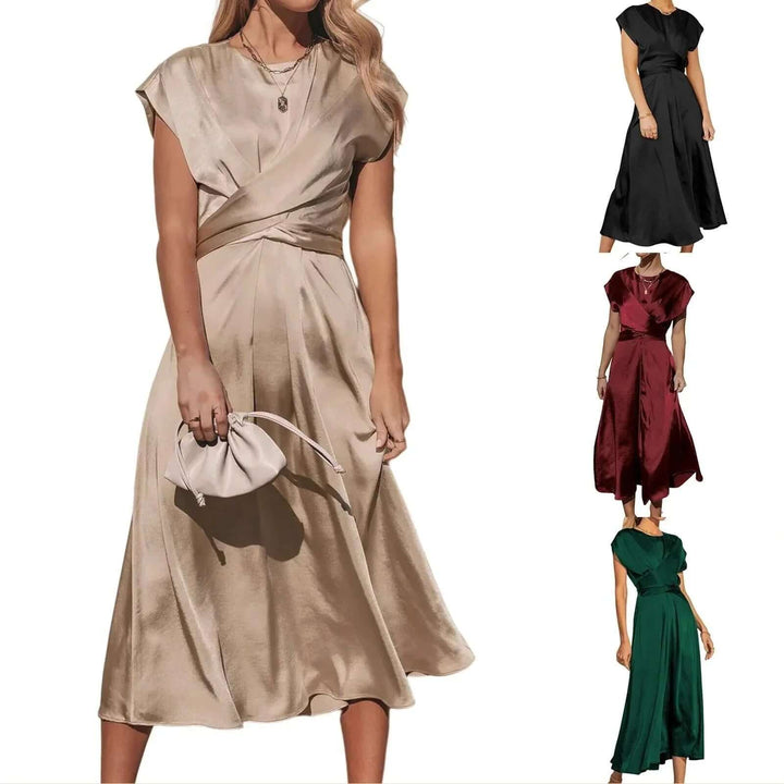 Embroidered Midi Dress for Women