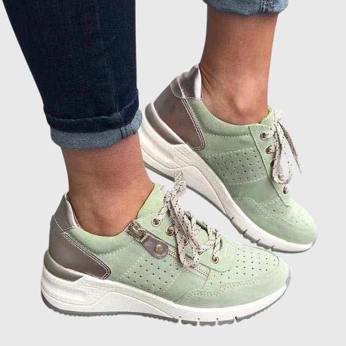 Women's orthopedic comfort sneakers for pain relief, ideal for walking & foot health support.
