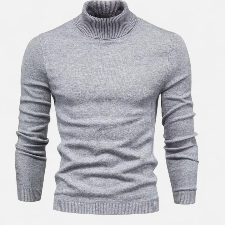 Men's classic lapel neck pullover sweater. Comfortable long sleeve design, perfect casual wear for cool seasons.