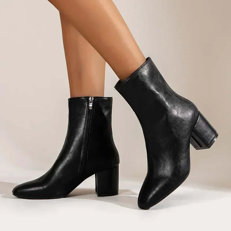 Women's Pointed Toe High Heel Ankle Boots