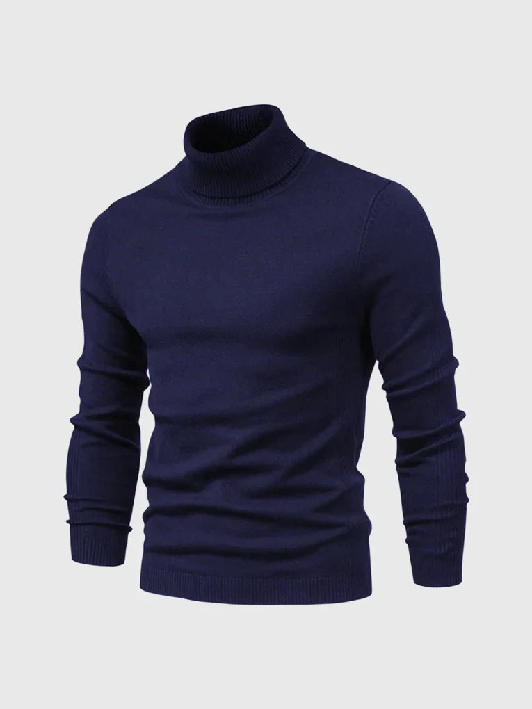 Men's casual turtleneck sweater, comfortable for all-day wear.