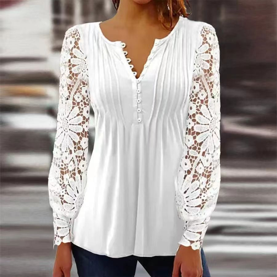 Elegant everyday women's top, versatile for casual comfort or stylish office wear.