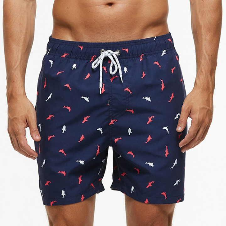 Men's stylish swimwear: quick-dry beach shorts for ultimate pool fashion and summer comfort.