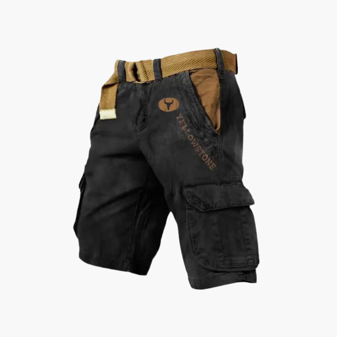 Men's stylish 6-pocket cargo utility shorts for a comfortable and versatile casual look.