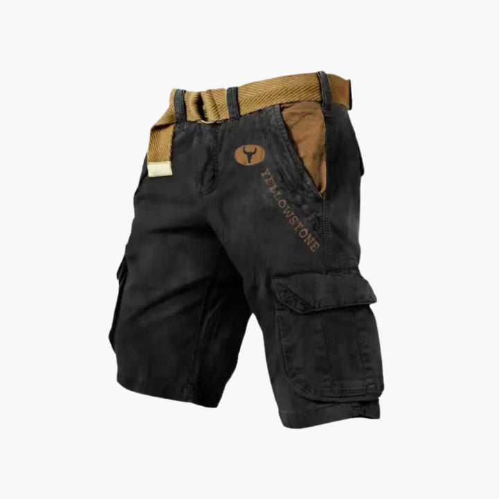 Men's stylish 6-pocket cargo utility shorts for a comfortable and versatile casual look.