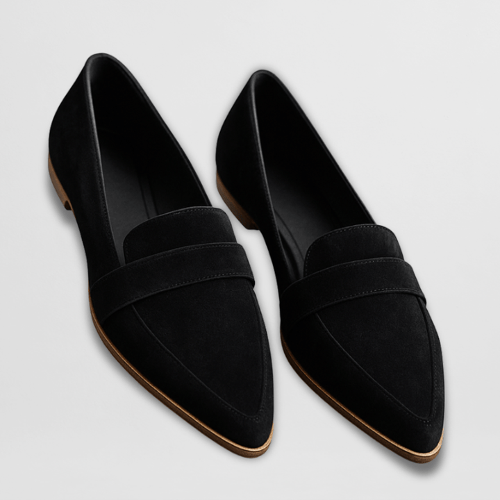 Comfortable women's orthopaedic walking loafers with arch support. Perfect casual slip-on footwear for daily wear.